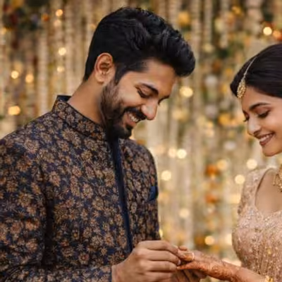 Engagement outfits for rent in Bangalore