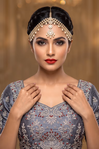 Exclusive White Pearl Detailed Heavy Bridal Kundan Jewellery — view 3 of 5
