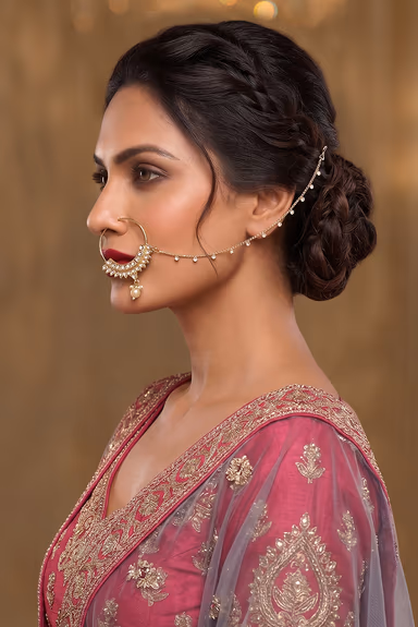 Exclusive White Pearl Detailed Heavy Bridal Kundan Jewellery — view 5 of 5