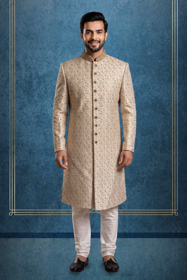 Off-White base with Antique Gold embroidery — view 1 of 3