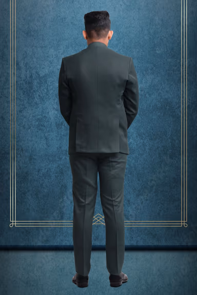 3 Piece Polyster Green Suit — view 4 of 6