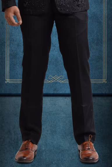 3 Piece Imported Fabric Black Suit — view 3 of 6