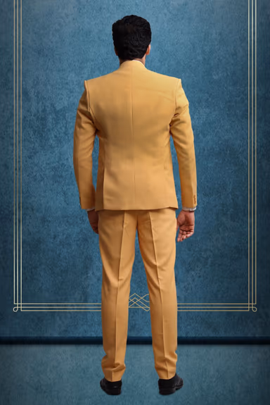 Polyster Mustard Yellow Suit — view 4 of 6