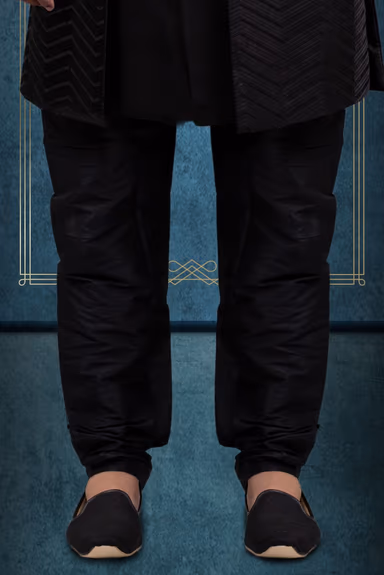 Black Regal Jacket Sherwani — view 3 of 6