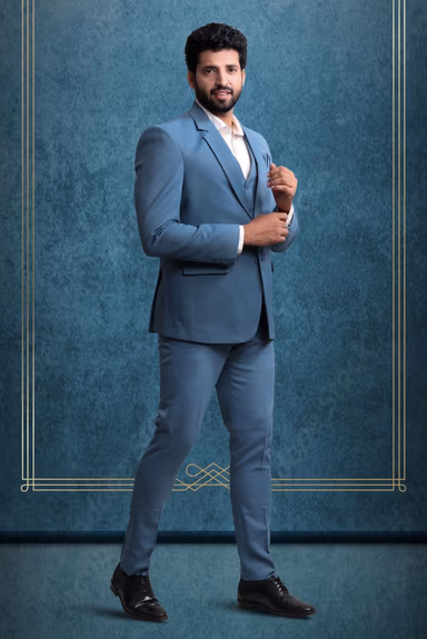 Polyster Pacific Blue Suit — view 6 of 6