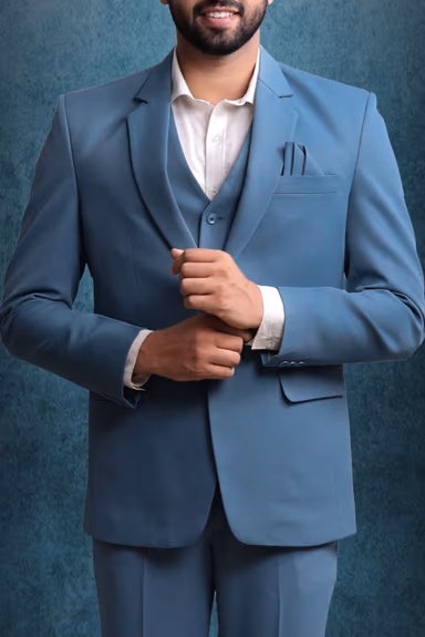 Polyster Pacific Blue Suit — view 5 of 6