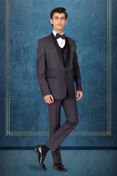 Charcoal Grey Breathtaking Event & Party Suit — view 5 of 5