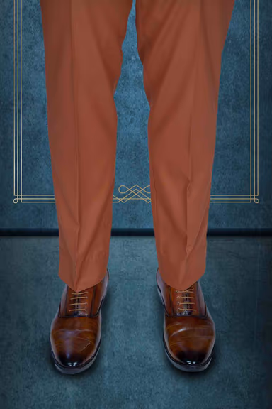 2 Pc Jaquard In Brick Shade Mat Finish 2 Pc Suit — view 6 of 7