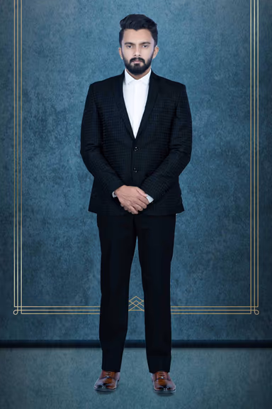 2 Pcs Polyester In Black 2Pc Suit — view 1 of 6