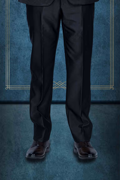 2 Pcs Poly Rayon Spandex In Black 2Pc Suit — view 4 of 6