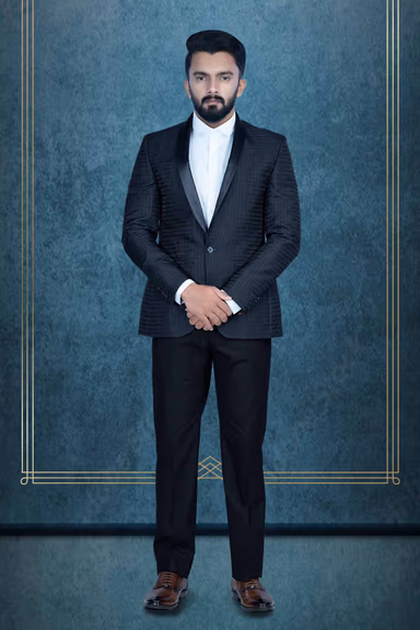2 Pcs Polyester In Dark Blue 2Pc Suit — view 1 of 6