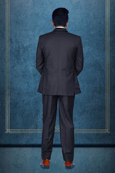 2 Pcs Imported Terry Rayon In Grey 2Pc Suit — view 4 of 6