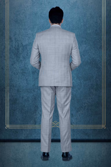 3 Pcs Rayon In Grey 3Pc Suit — view 5 of 7