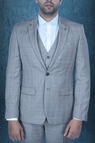 3 Pcs Rayon In Grey 3Pc Suit — view 4 of 7