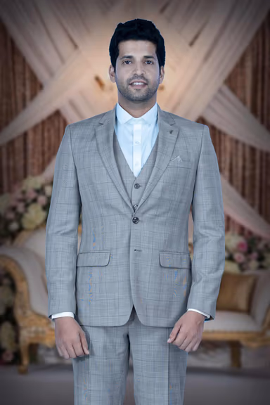 3 Pcs Rayon In Grey 3Pc Suit — view 7 of 7