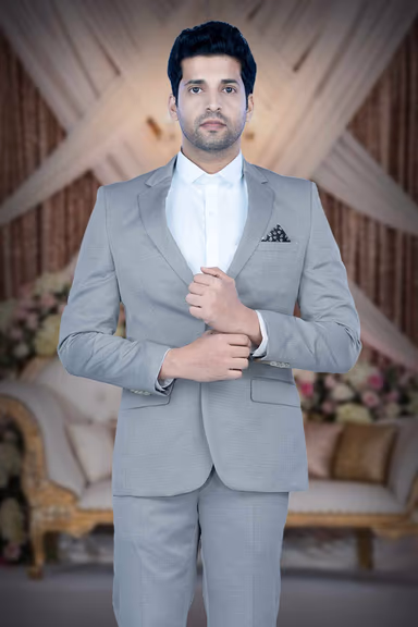 2 Pcs Rayon Terylene In Grey 2Pc Suit — view 7 of 7