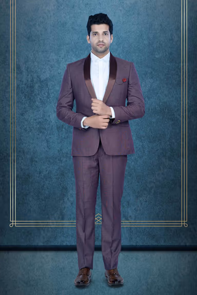 2 Pcs Rayon Terry In Maroon 2Pc Suit — view 1 of 6