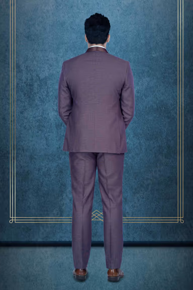 2 Pcs Rayon Terry In Maroon 2Pc Suit — view 5 of 6