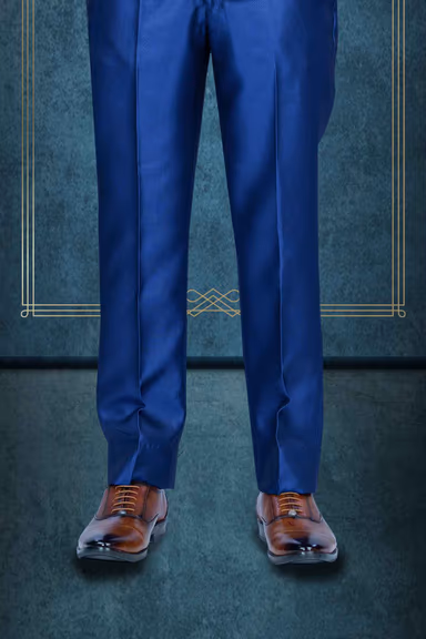 2 Pcs Imported Terry Rayon In Royal Blue 2Pc Suit — view 3 of 6
