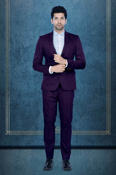2 Pcs Rayon Spandex Terry In Violet 2Pc Suit — view 1 of 7