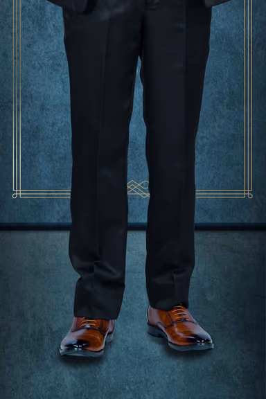 3 Pcs Imported Terry Rayon In Black 3Pc Suit — view 4 of 6