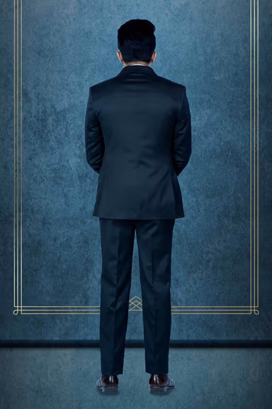 Polyester Viscose In Black 3Pc Suit — view 4 of 6