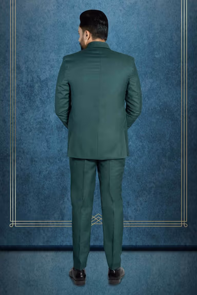 3 Pcs Polyster In Bottle Green Suit — view 4 of 6
