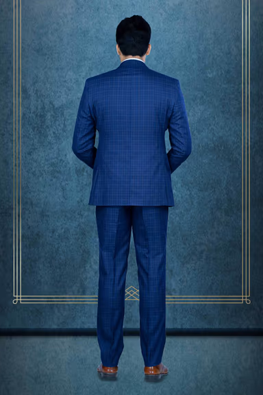 3Pc Suit Polyester Viscose In Dark Blue 3Pc Suit — view 5 of 7