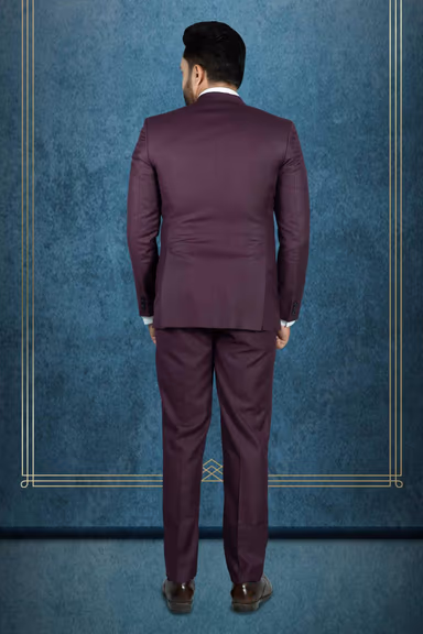 Polyster Dark Wine 3Pc Suit — view 5 of 7