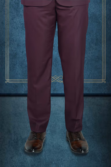 Polyster Dark Wine 3Pc Suit — view 6 of 7