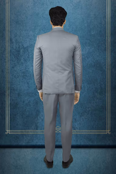 Light Grey Polyster 3Pc Suit — view 4 of 6