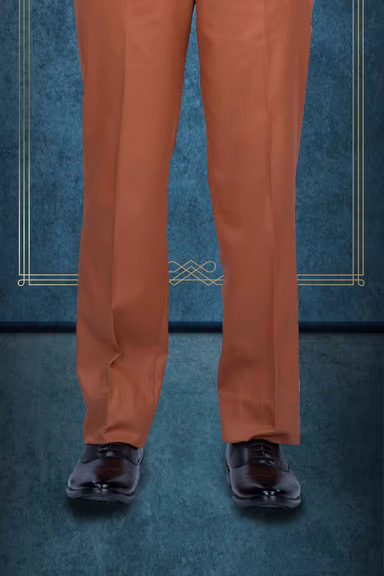3 Pcs Imported Terry Rayon In Mat Brown 3Pc Suit — view 4 of 6