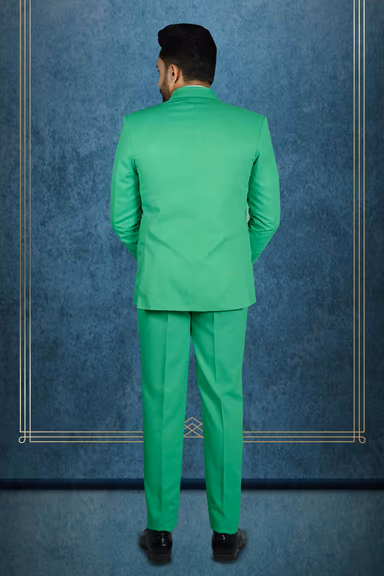 3 Pcs Polyster Mint Green Suit — view 5 of 7
