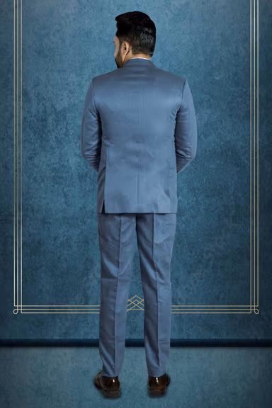 Polyster Blue 3Pc Suit — view 4 of 7