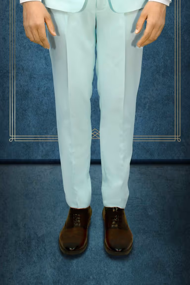 Polyster Powder Blue 3Pc Suit — view 6 of 7