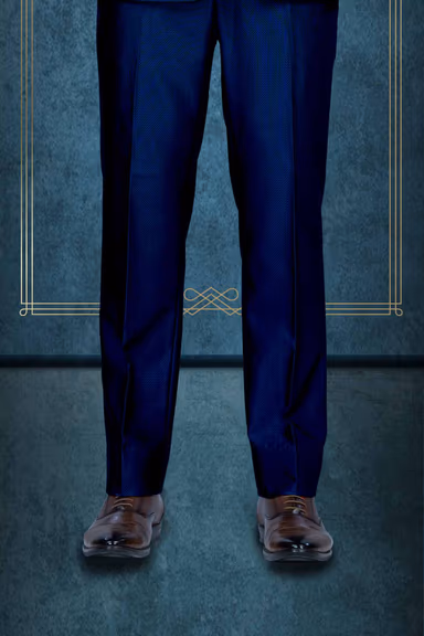 3 Pcs Rayon Terry In Royal Blue 3Pc Suit — view 4 of 6