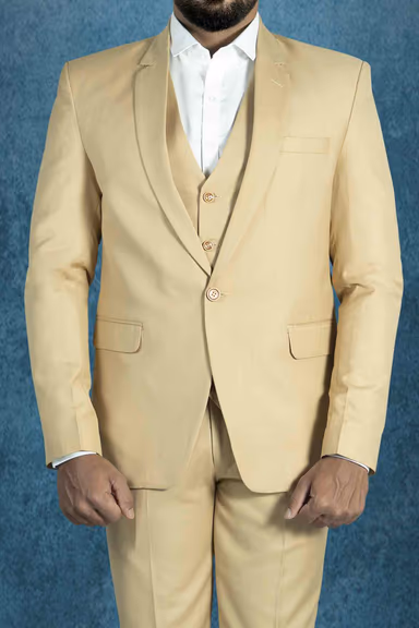 Polyster Sand beige 3Pc Suit — view 4 of 7
