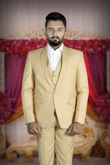 Polyster Sand beige 3Pc Suit — view 7 of 7
