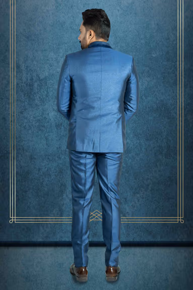 Polyster mid night Blue 3Pc Suit — view 5 of 7