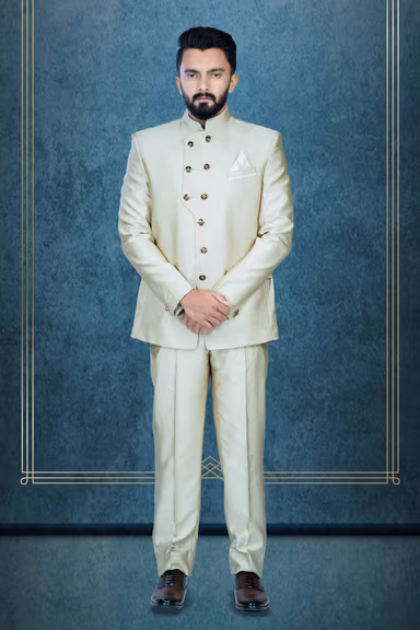 Dark Fone Jodhpuri Using Suiting Material — view 3 of 6