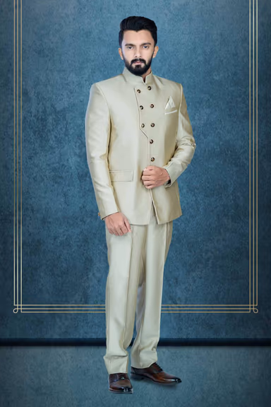 Dark Fone Jodhpuri Using Suiting Material — view 1 of 6