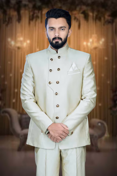 Dark Fone Jodhpuri Using Suiting Material — view 2 of 6