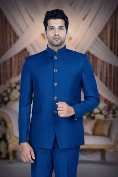 Mat Deep Blue Jodhpuri Using Terry Ryon — view 2 of 5