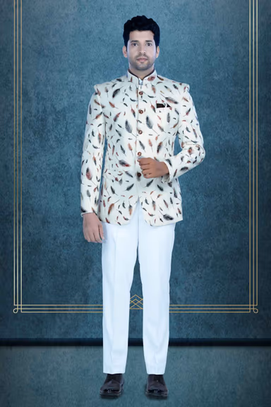Printed Muti  Jodhpuri Using Silky Jaquard — view 1 of 6