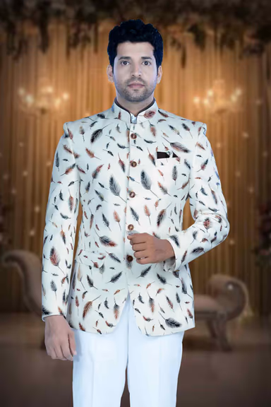 Printed Muti  Jodhpuri Using Silky Jaquard — view 2 of 6