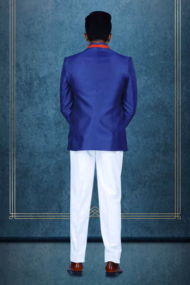 Royal Blue Jodhpuri Using Suiting — view 5 of 6