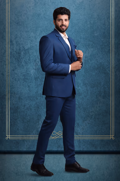 Polyster Navy Blue Suit — view 6 of 6