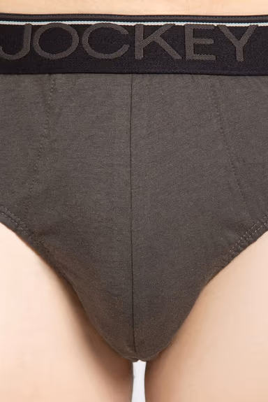 Men's Super Combed Cotton Solid Brief with Ultra soft Waistband - Olive — view 4 of 6
