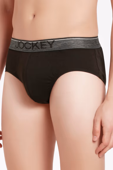 Men's Super Combed Cotton Solid Brief with Ultra soft Waistband - Brown — view 5 of 5