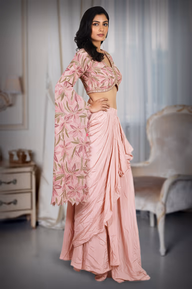 Blush Pink Contemporary Ethnic Ensemble — view 4 of 4